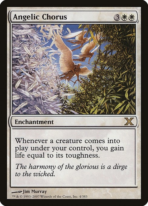 Image for Angelic Chorus (10th Edition) (4) - Magic: The Gathering