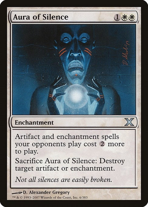 Image for Aura of Silence (10th Edition) (6) - Magic: The Gathering