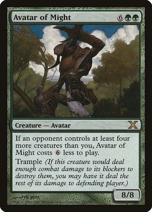 Image for Avatar of Might (10th Edition) (251) - Magic: The Gathering