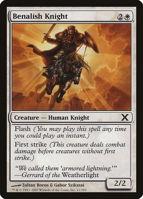 Image for Benalish Knight (10th Edition) (11) - Magic: The Gathering