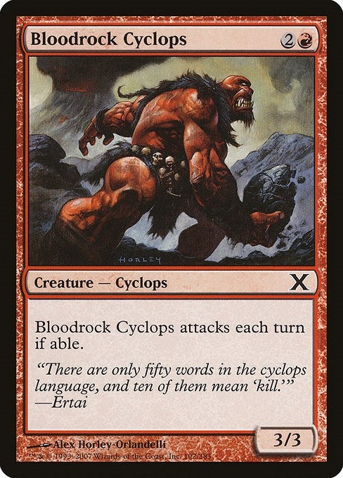Image for Bloodrock Cyclops (10th Edition) (192) - Magic: The Gathering