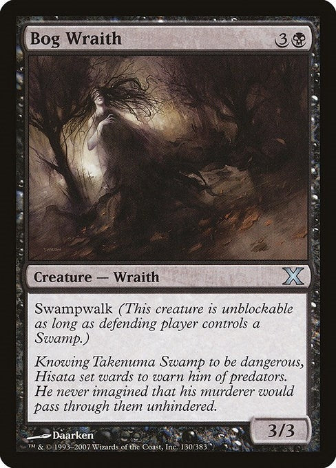 Image for Bog Wraith (10th Edition) (130) - Magic: The Gathering