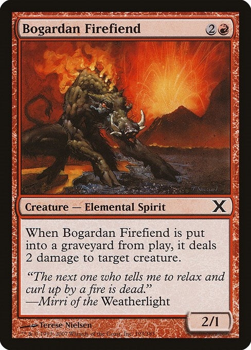 Image for Bogardan Firefiend (10th Edition) (193) - Magic: The Gathering
