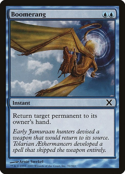 Image for Boomerang (10th Edition) (70) - Magic: The Gathering