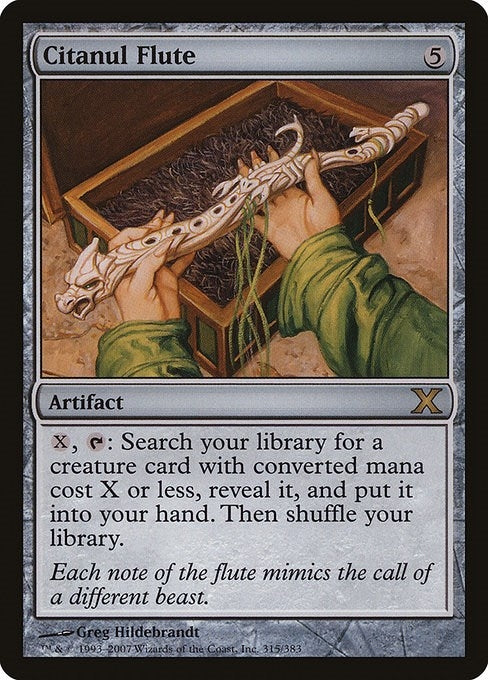 Image for Citanul Flute (10th Edition) (315) - Magic: The Gathering