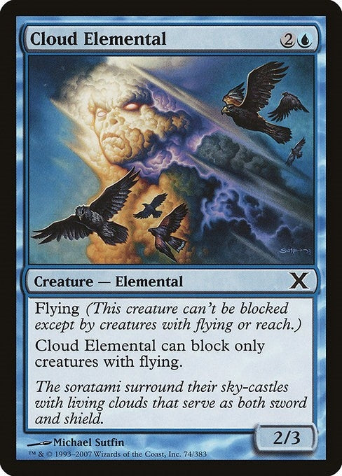Image for Cloud Elemental (10th Edition) (74) - Magic: The Gathering