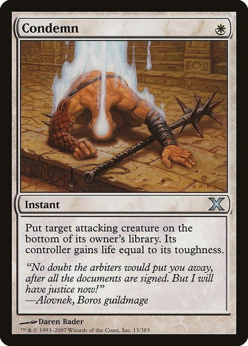 Image for Condemn (10th Edition) (13) - Magic: The Gathering