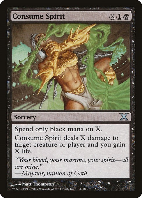 Image for Consume Spirit (10th Edition) (131) - Magic: The Gathering