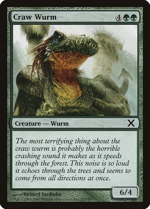 Image for Craw Wurm (10th Edition) (257) - Magic: The Gathering
