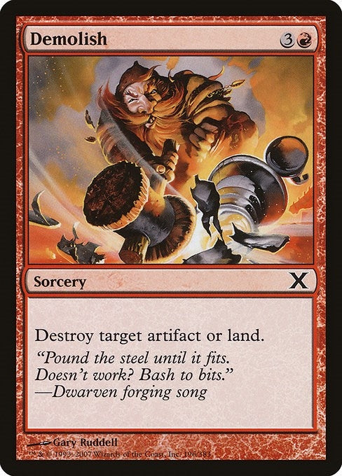 Image for Demolish (10th Edition) (196) - Magic: The Gathering