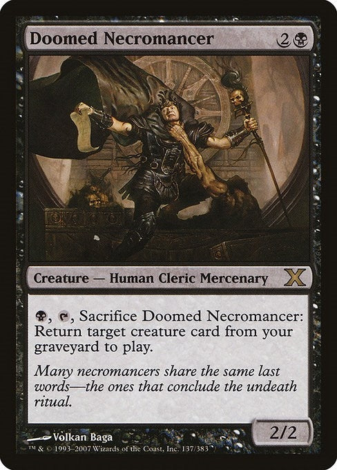 Image for Doomed Necromancer (10th Edition) (137) - Magic: The Gathering