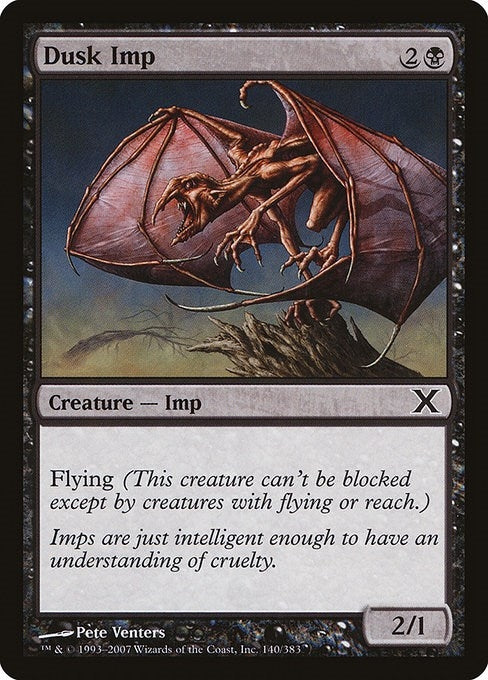 Image for Dusk Imp (10th Edition) (140) - Magic: The Gathering