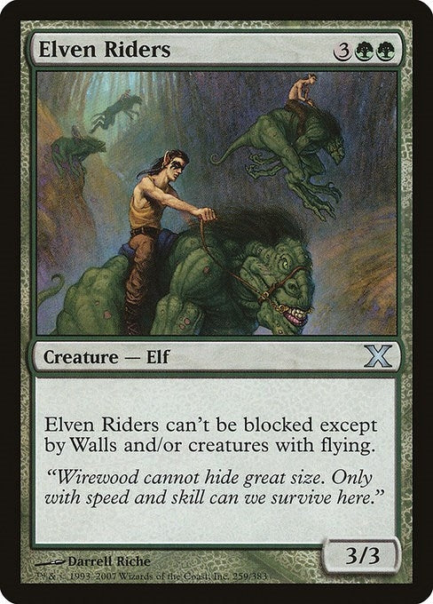 Image for Elven Riders (10th Edition) (259) - Magic: The Gathering