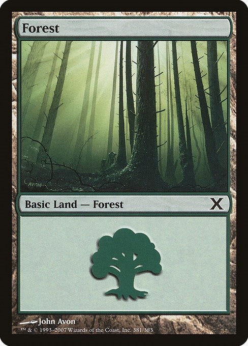Image for Forest (381) (10th Edition) (381) - Magic: The Gathering