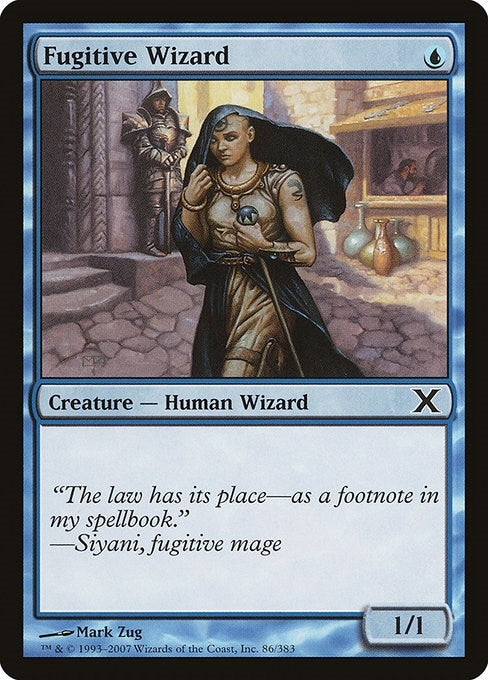 Image for Fugitive Wizard (10th Edition) (86) - Magic: The Gathering