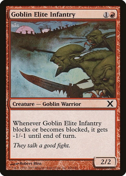 Image for Goblin Elite Infantry (10th Edition) (206) - Magic: The Gathering