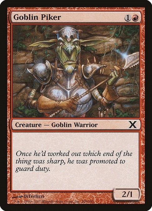 Image for Goblin Piker (10th Edition) (209) - Magic: The Gathering