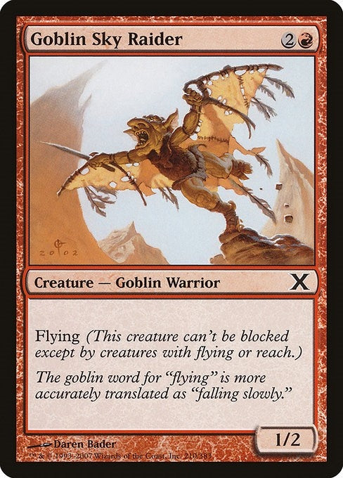 Image for Goblin Sky Raider (10th Edition) (210) - Magic: The Gathering