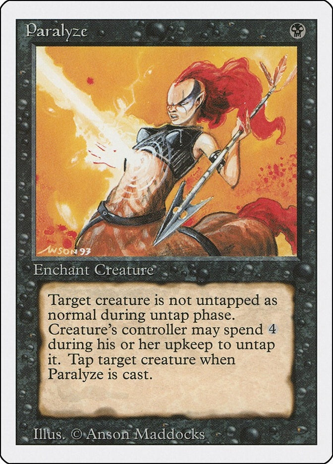 Image for Paralyze (Revised Edition) - Magic: The Gathering