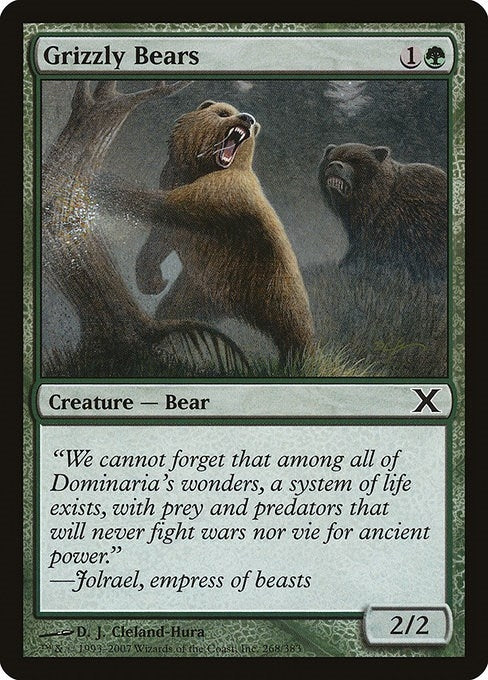 Image for Grizzly Bears (10th Edition) (268) - Magic: The Gathering
