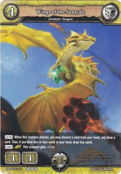 Image for Wings of the Sunscale (Oath of Blood) (DB-BT02/005) - Dragoborne
