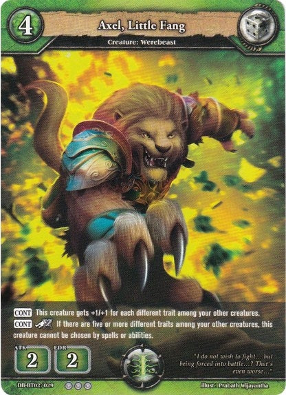 Image for Axel, Little Fang (Oath of Blood) (DB-BT02/029) - Dragoborne