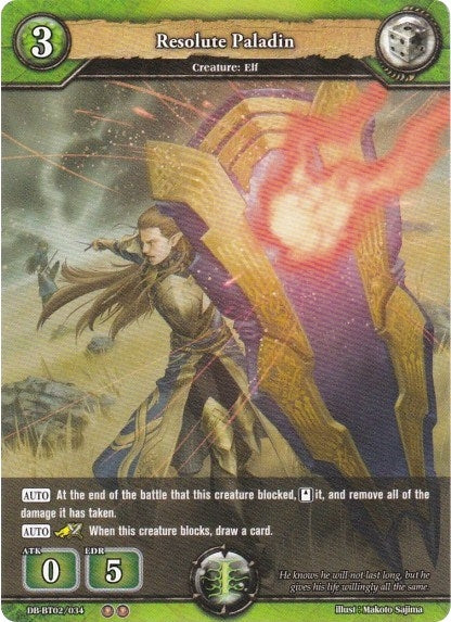 Image for Resolute Paladin (Oath of Blood) (DB-BT02/034) - Dragoborne