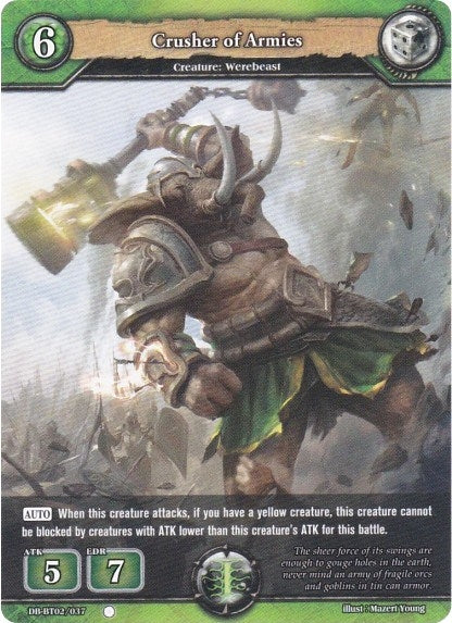 Image for Crusher of Armies (Oath of Blood) (DB-BT02/037) - Dragoborne