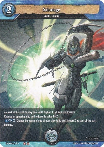 Image for Sabotage (Oath of Blood) (DB-BT02/071) - Dragoborne