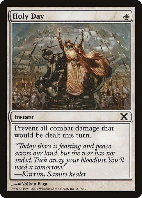 Image for Holy Day (10th Edition) (21) - Magic: The Gathering