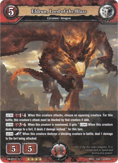 Image for Eldrun, Lord of the Blaze (Oath of Blood) (DB-BT02/073) - Dragoborne