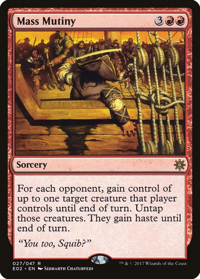 Image for Mass Mutiny (Explorers of Ixalan) (27) - Magic: The Gathering