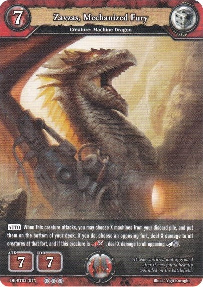 Image for Zavzas, Mechanized Fury (Oath of Blood) (DB-BT02/075) - Dragoborne