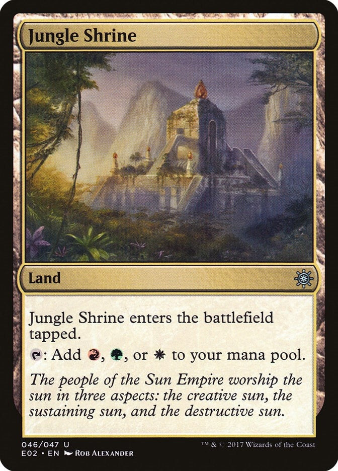 Image for Jungle Shrine (Explorers of Ixalan) (46) - Magic: The Gathering