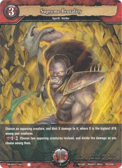 Image for Supreme Brutality (Oath of Blood) (DB-BT02/095) - Dragoborne
