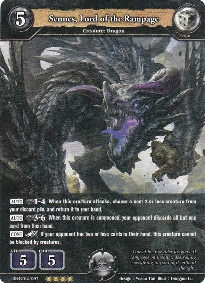 Image for Sennes, Lord of the Rampage (Oath of Blood) (DB-BT02/097) - Dragoborne