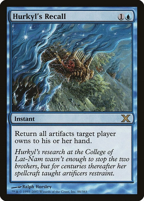 Image for Hurkyl's Recall (10th Edition) (88) - Magic: The Gathering