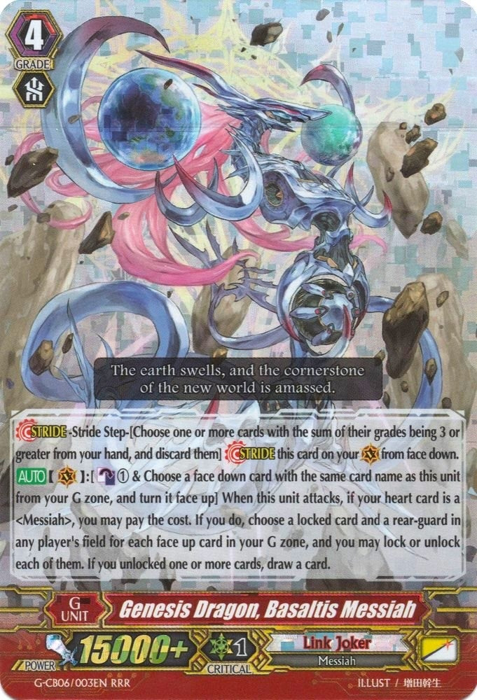 Image for Genesis Dragon, Basaltis Messiah (G-CB06: Rondeau of Chaos and Salvation) (G-CB06/003EN) - Cardfight Vanguard