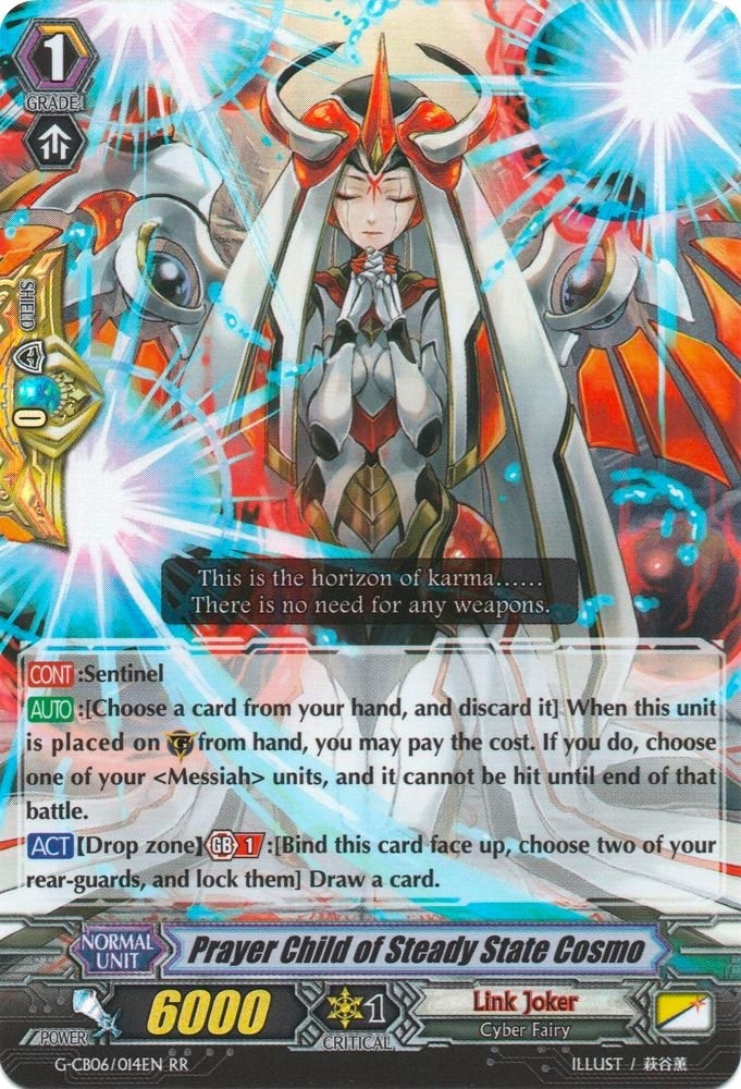 Image for Prayer Child of Steady State Cosmo (G-CB06: Rondeau of Chaos and Salvation) (G-CB06/014EN) - Cardfight Vanguard