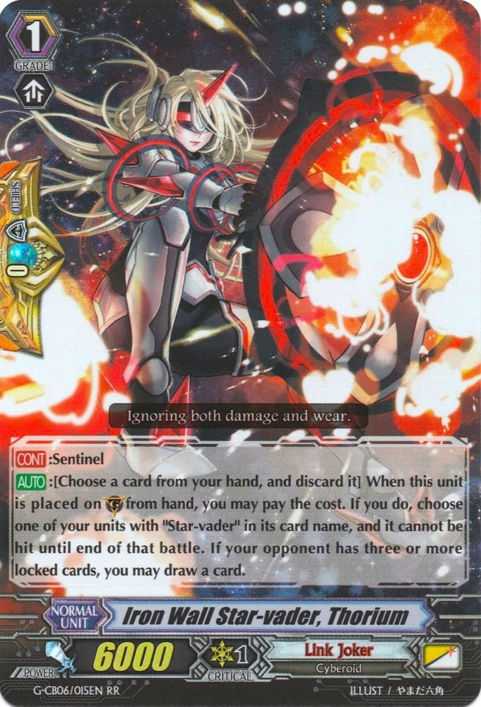 Image for Iron Wall Star-vader, Thorium (G-CB06: Rondeau of Chaos and Salvation) (G-CB06/015EN) - Cardfight Vanguard