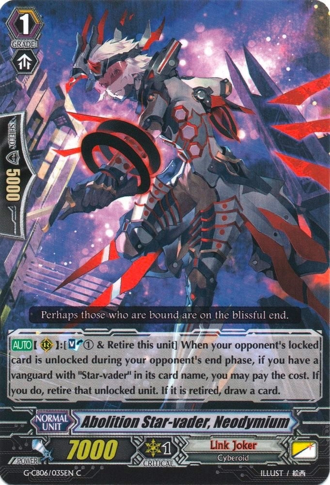 Image for Abolition Star-vader, Neodymium (G-CB06: Rondeau of Chaos and Salvation) (G-CB06/035EN) - Cardfight Vanguard