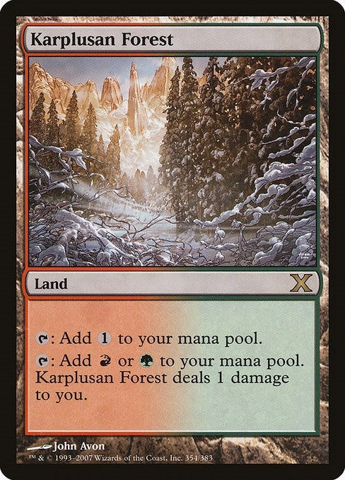 Image for Karplusan Forest (10th Edition) (354) - Magic: The Gathering