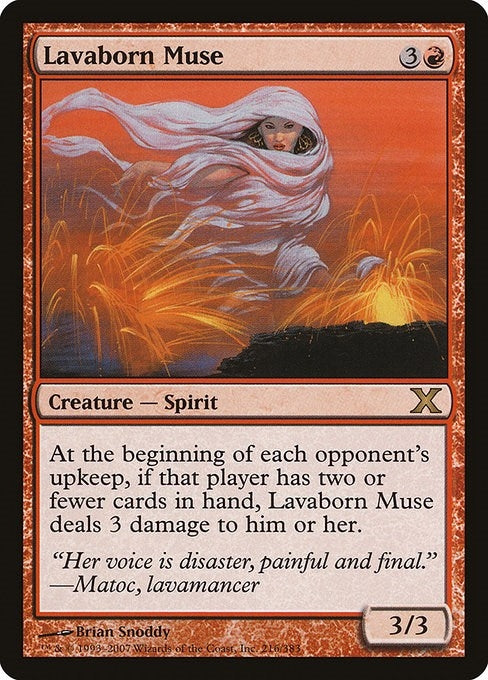 Image for Lavaborn Muse (10th Edition) (216) - Magic: The Gathering