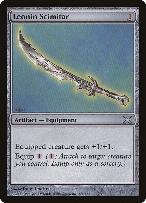 Image for Leonin Scimitar (10th Edition) (331) - Magic: The Gathering