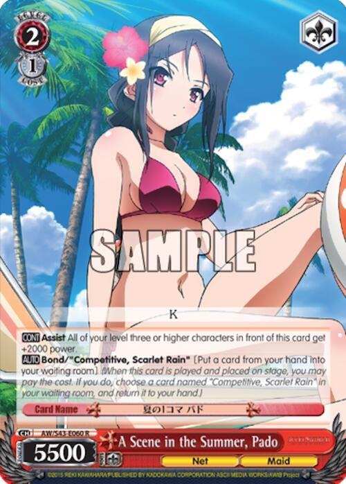 Image for A Scene in the Summer, Pado (Accel World -Infinite Burst-) (AW/S43-E060 R) - Weiss Schwarz