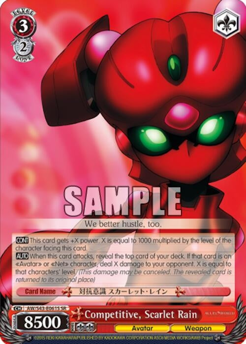 Image for Competitive, Scarlet Rain (SR) (Accel World -Infinite Burst-) (AW/S43-E061S SR) - Weiss Schwarz