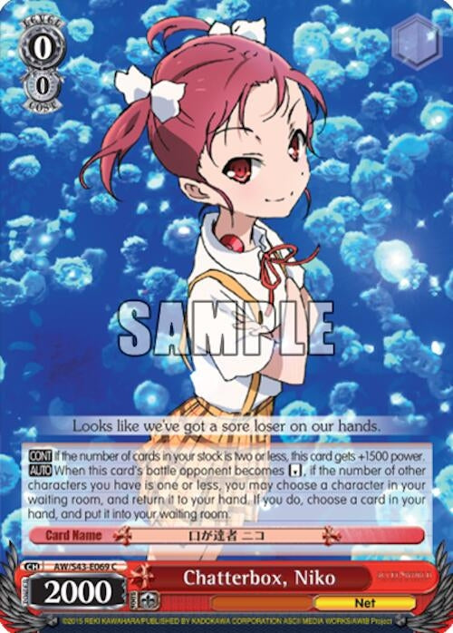 Image for Chatterbox, Niko (Accel World -Infinite Burst-) (AW/S43-E069 C) - Weiss Schwarz