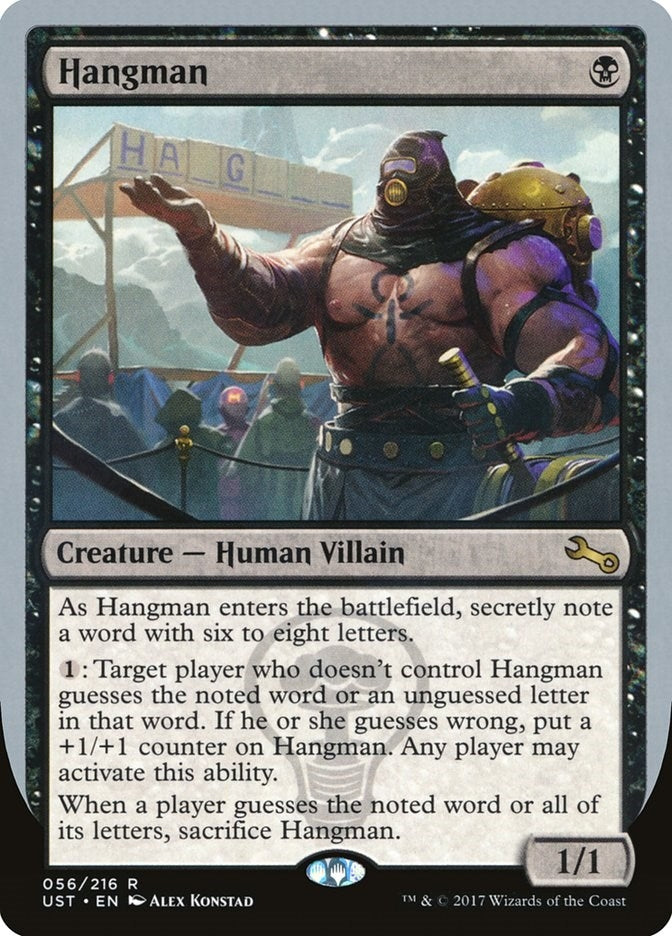 Image for Hangman (Unstable) (56) - Magic: The Gathering