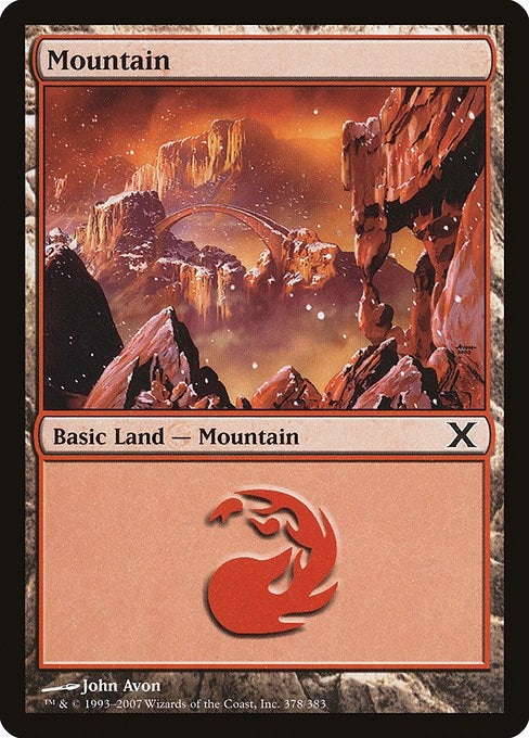Image for Mountain (378) (10th Edition) (378) - Magic: The Gathering