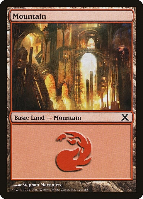 Image for Mountain (379) (10th Edition) (379) - Magic: The Gathering